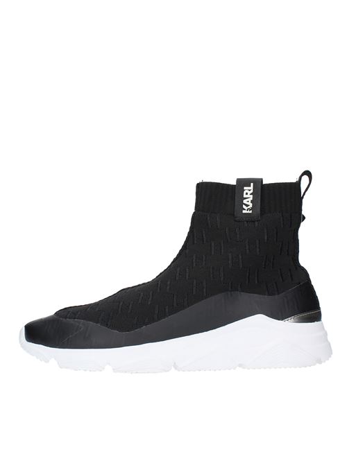 Sneakers alta in tessuto KARL LAGERFELD | KL51651 K00NERO